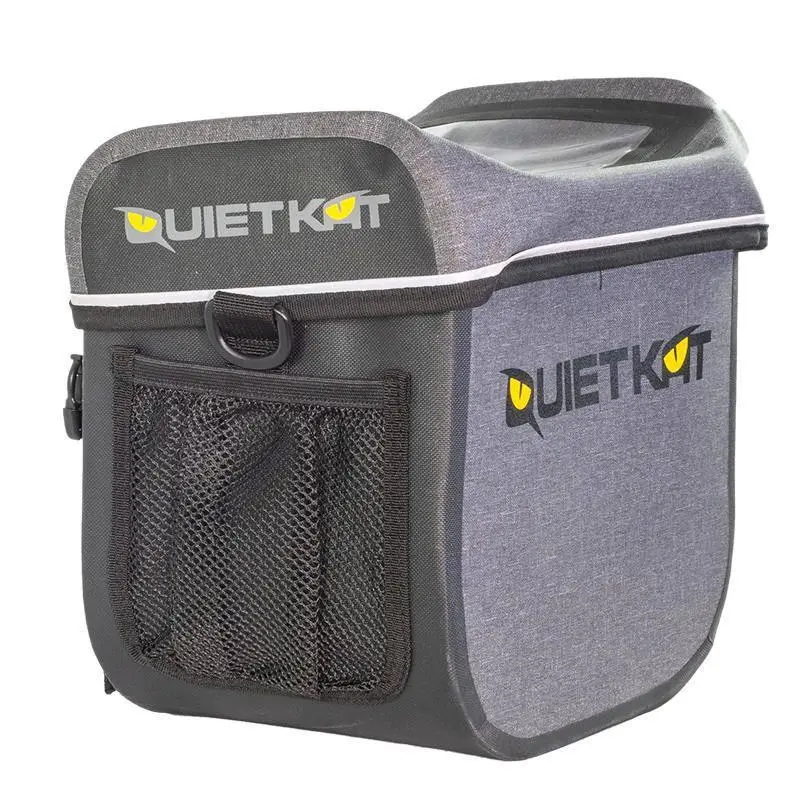 QuietKat Weatherproof Handlebar Cargo Bag — hero